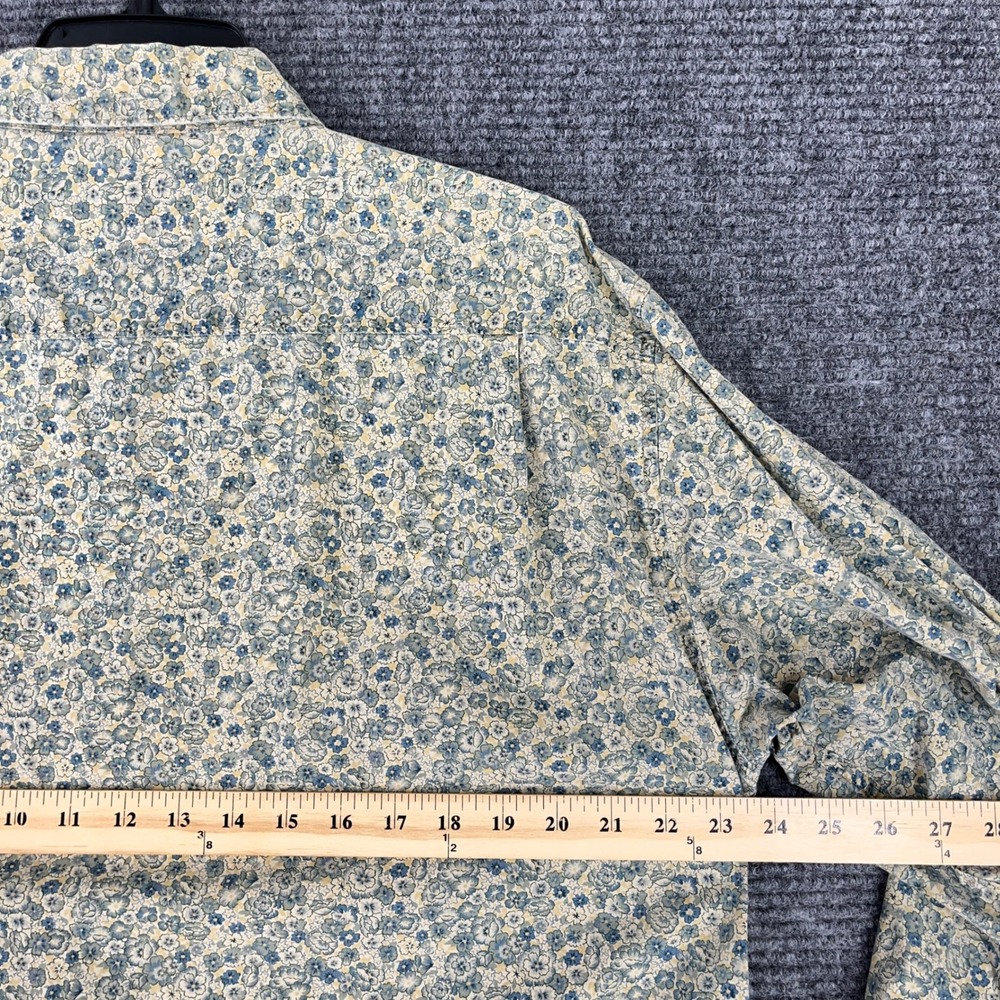 Gap Floral Shirt Men L‎ Cotton Pocket Heritage Relaxed Classic Woven Utility - Picture 7 of 10
